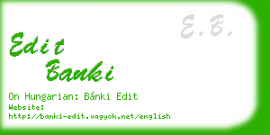edit banki business card